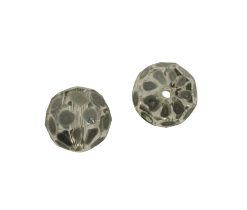 Murano redondo facetado 10mm black diamond #11324 HPB-6813 x