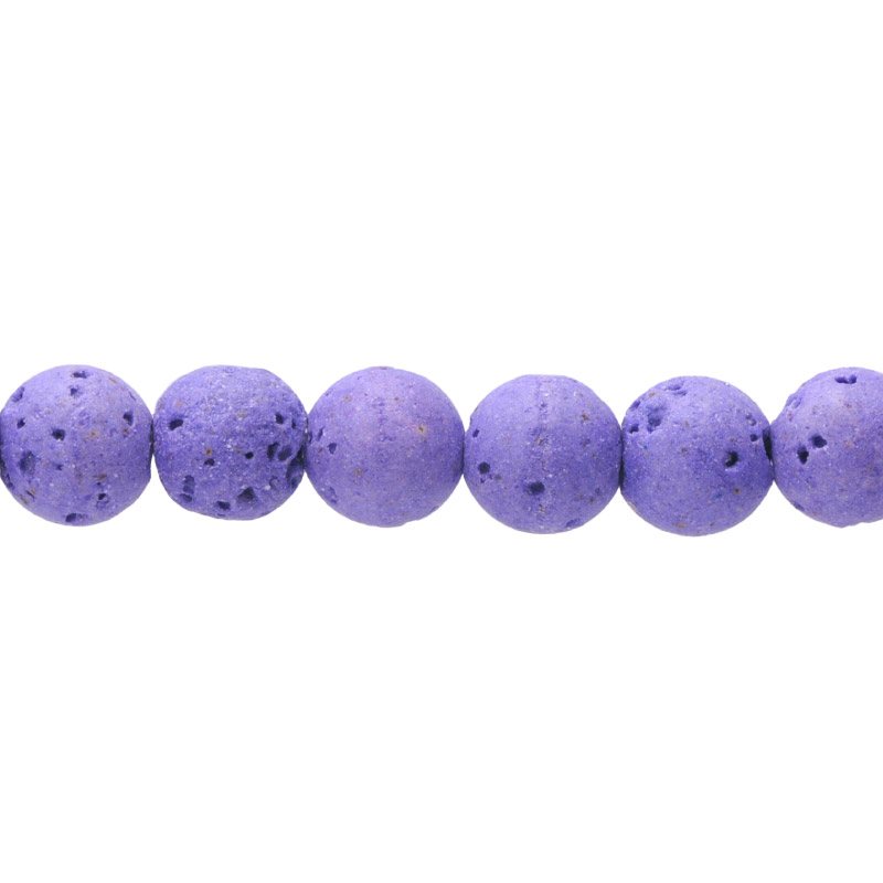 Sarta redonda 8mm volcano morado x 47 unds