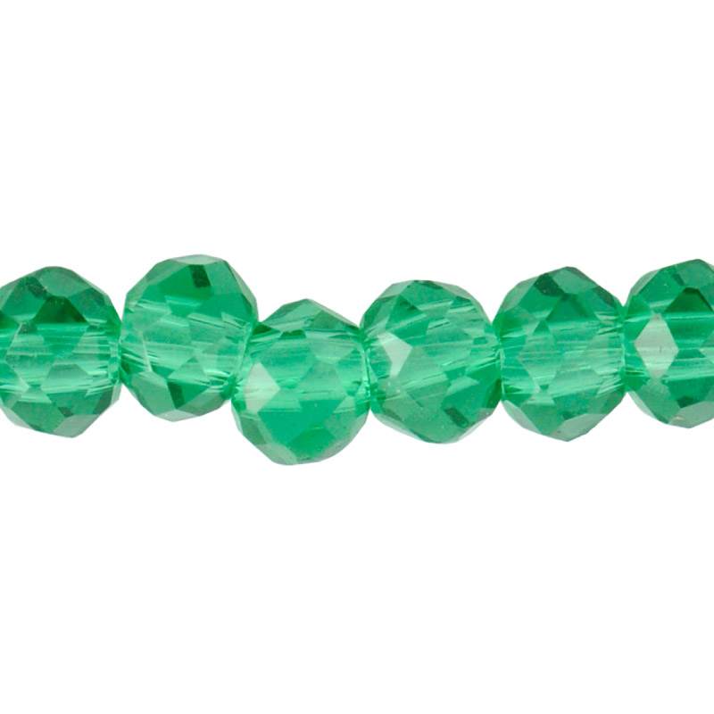 Murano rondela facetada 2mm emerald 20 x 148 unds