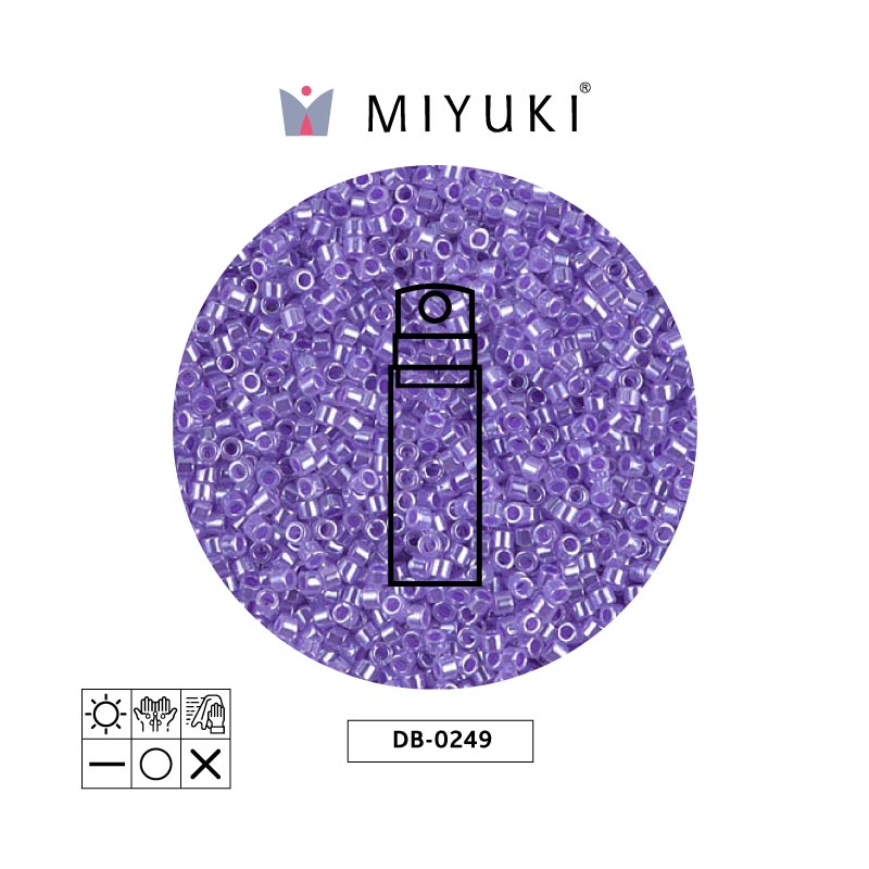 Miyuki delica 11/0 DB0249 purple ceylon x 10g