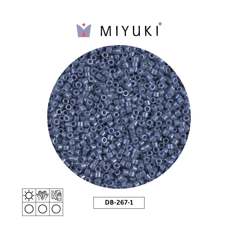 Miyuki delica 11/0 DB0267-1 op blueberry luste x 50g