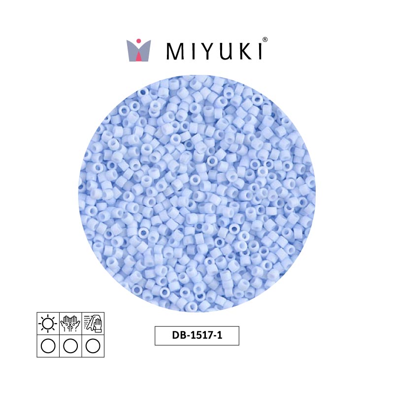 Miyuki delica 11/0 DB1517-1 matte opaque light sky blue x 50g