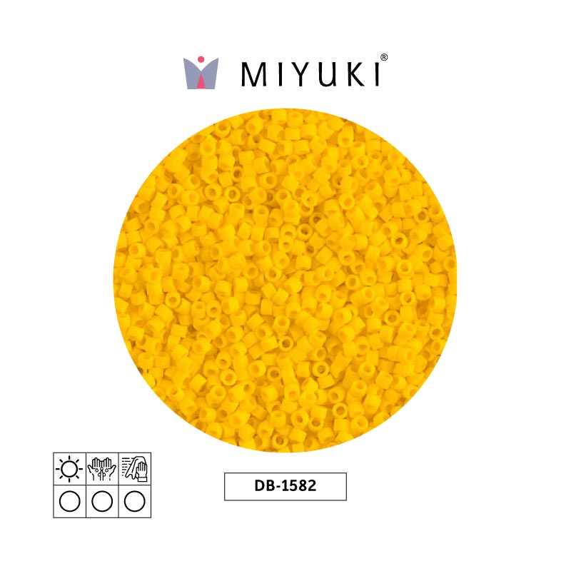 Miyuki delica 11/0 DB1582 matte opaque canary x 50g