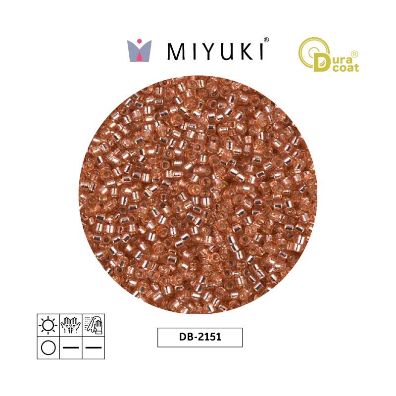 Miyuki delica 11/0 DB2151 dura silrose copp x 50g