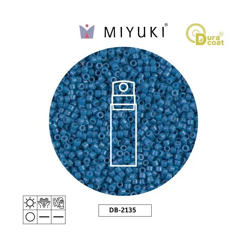 Miyuki delica 11/0 DB2135 opaque juniper berry x 10g