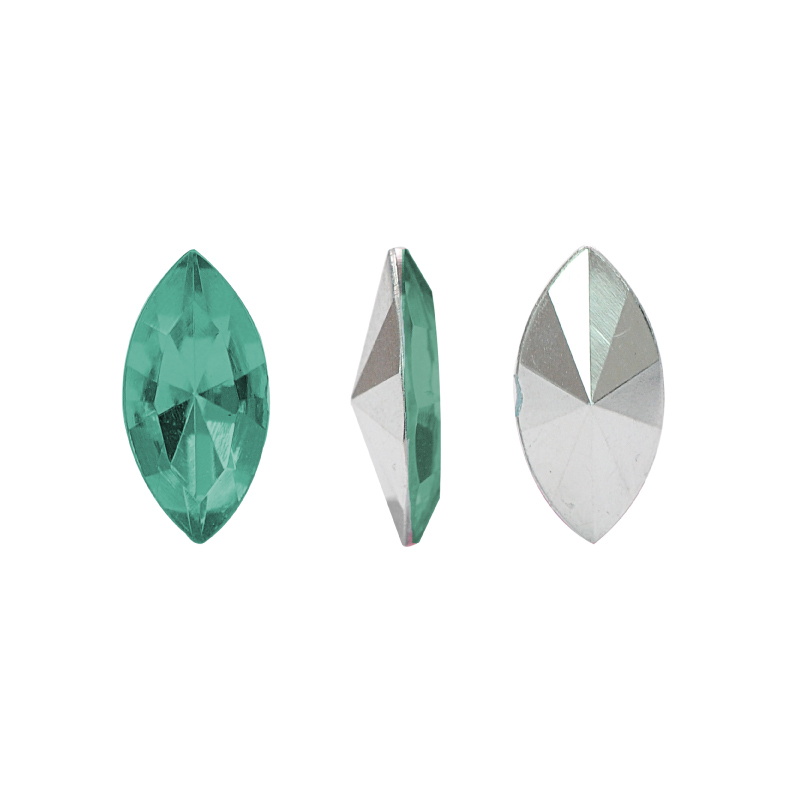 Acrilico K1015 marquesa con cono 2x4mm emerald 6 x und