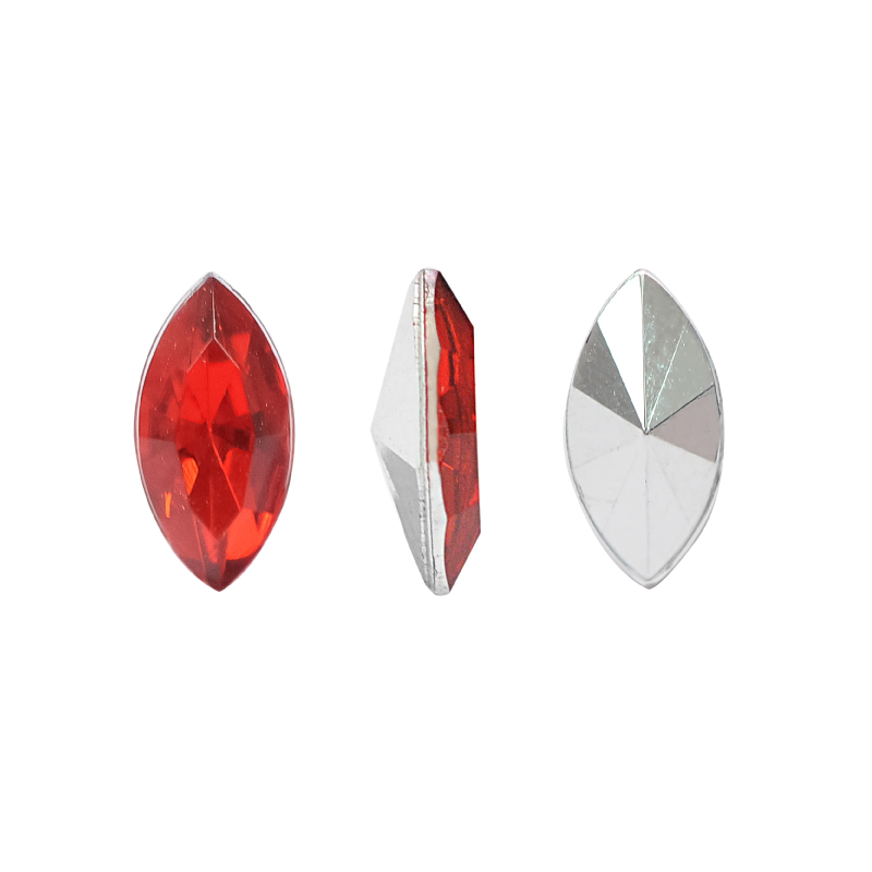 Acrilico K1015 marquesa con cono 3x6mm ruby 41 x und