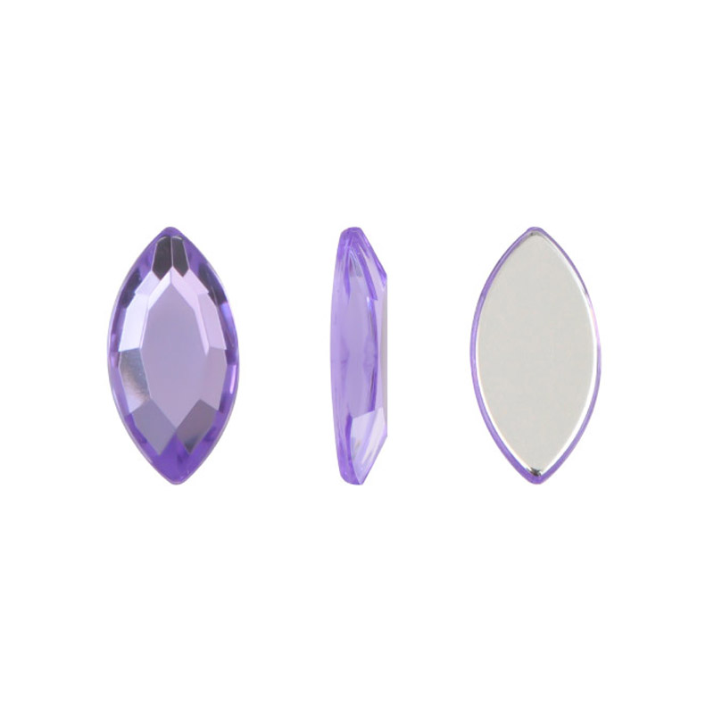 Acrilico K1016 marquesa plana 6x12mm tanzanite 29 x und