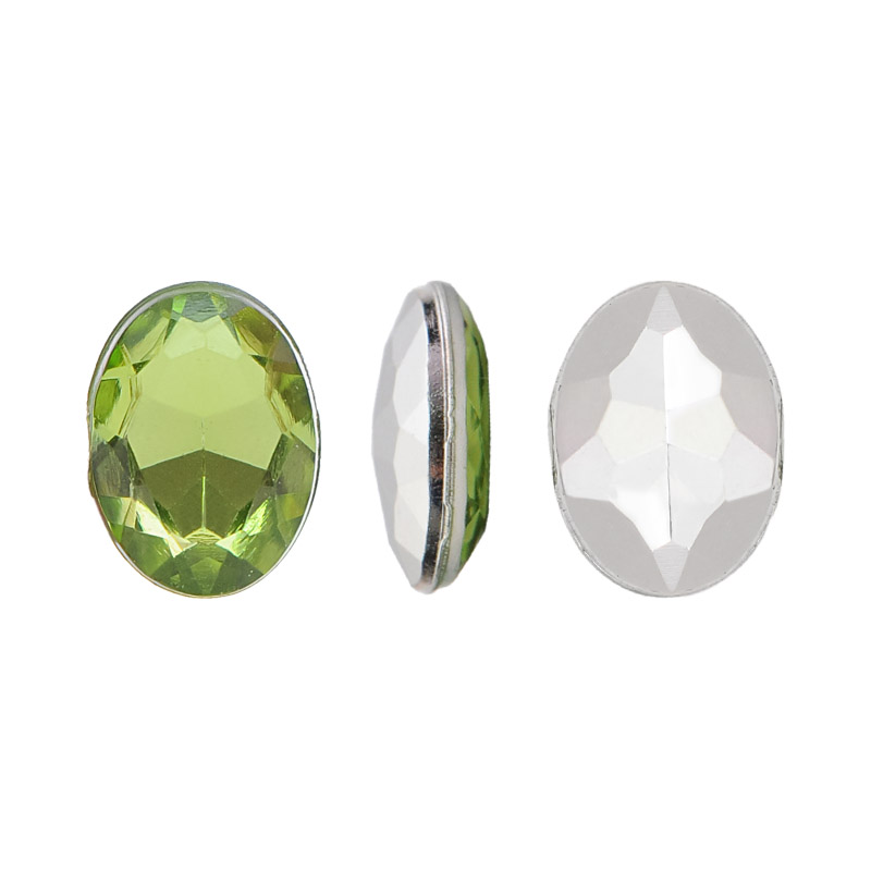 Acrilico K1022 oval con cono 6x8mm olivine 38 x und