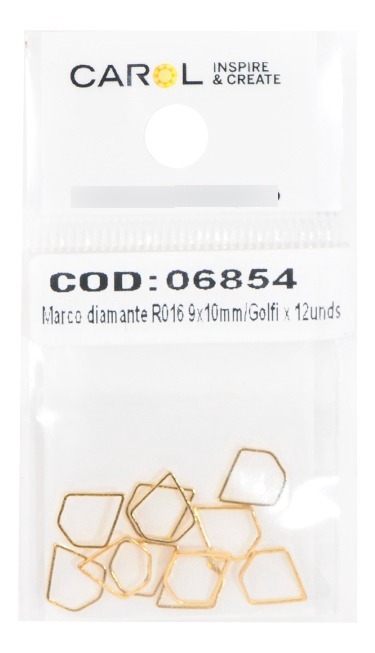 Marco diamante R016 9x10mm/Golfi x 12unds