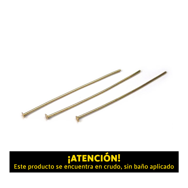 Alfiler head pin 0.7mm x 1.9cm/Raw x gruesa