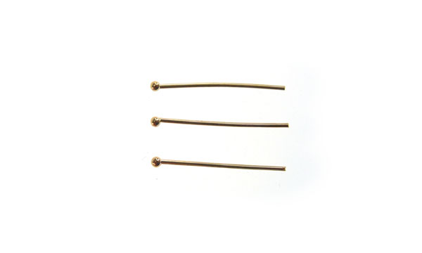 Alfiler ball pin 0.7x20.0x1.5mm champagne x und