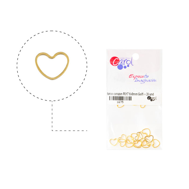 Marco corazon R017 6x8mm/Golfi x 20 und