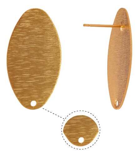 Aretes oval MA-180008 16x29mm/Golfi x par