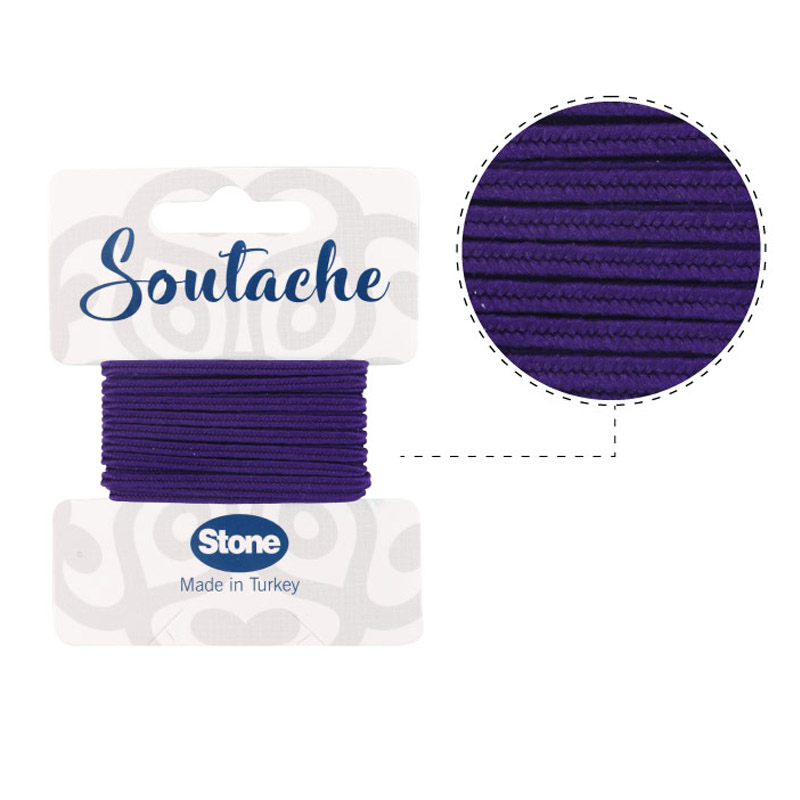 Cordon soutache 3mm pansy ST1440 x 2.5m