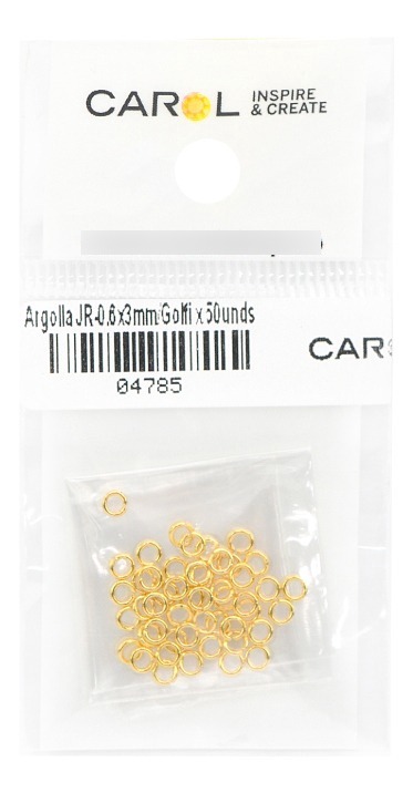 Argolla JR-0.6x3mm/Golfi x 50unds