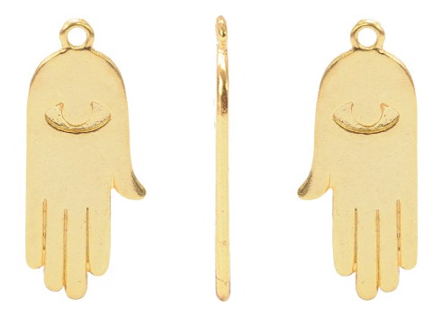 Dije mano hamsa A20983 31x13mm/Golfi x 4U