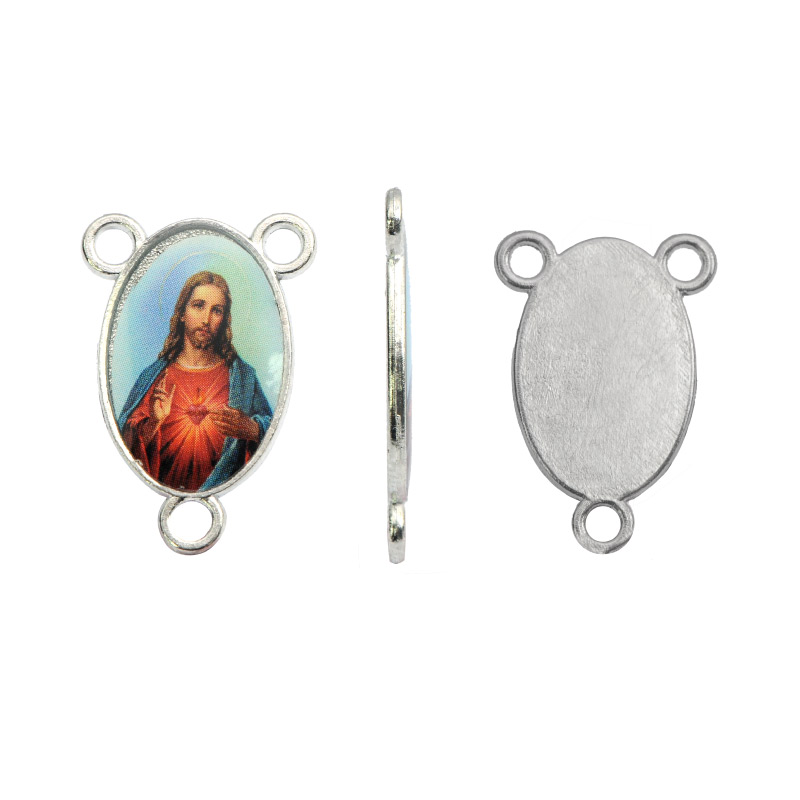 Crucero zamak  sagrado corazon 15x23mm x und