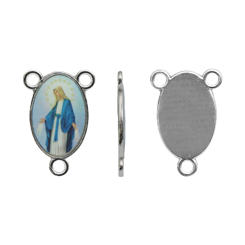 Crucero zamak virgen milagrosa 15x23mm x und