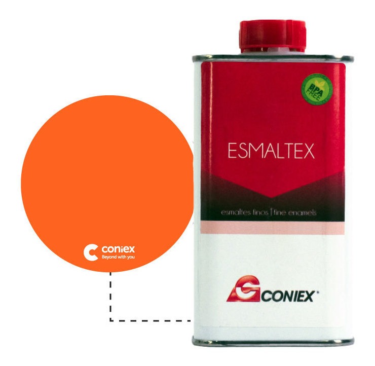 Resina esmaltex coniex FF231 fluorecentes naranja x250g