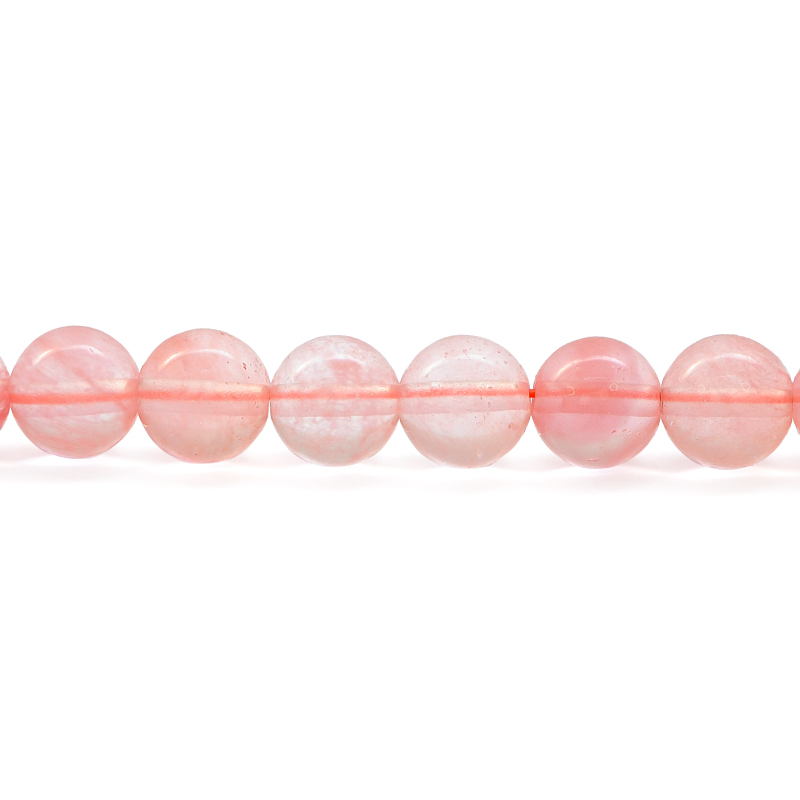 Sarta redonda 8mm cherry quartz x 47unds