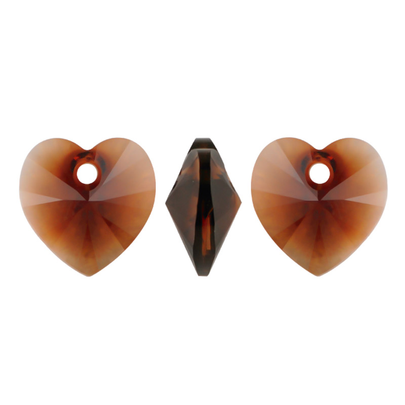 6228 swarovski corazon topaz blend 10.3x10mm x und