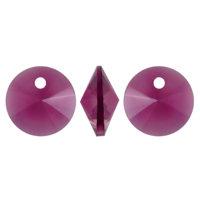 6428 swarovski rivoli amethyst 6mm x und