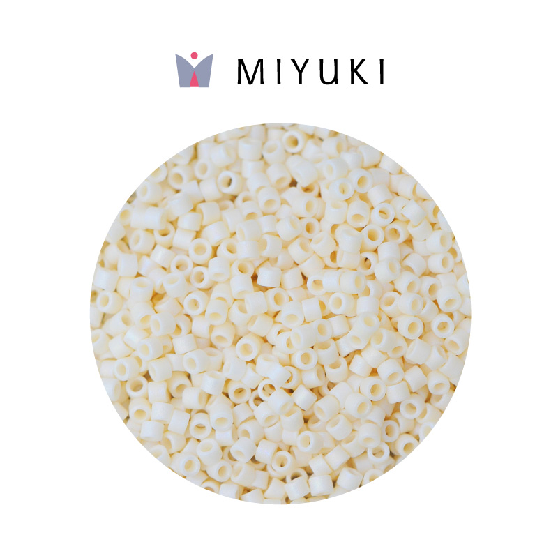 Miyuki delica 11/0 DB0883 matte op cream AB x 50g