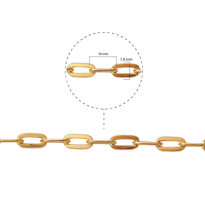 Cadena aluminio K1410 16x7.8mm K-29 x 50m