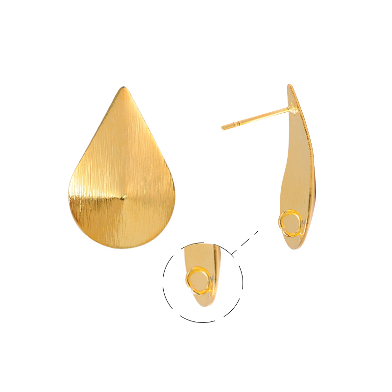 Aretes gota 17x25mm/Golfi x par