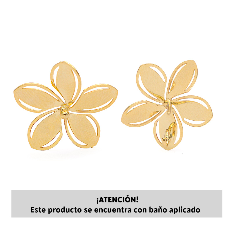 Topo flor con argolla 20mm/Golfi x par