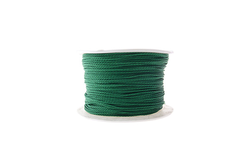 Cordon encerado trenzado 1mm #243 emerald x 100yardas