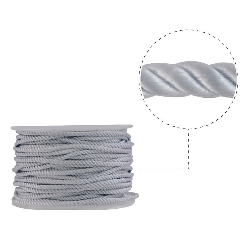 Cordon milan 3mm 51 gris x rollo 21yd