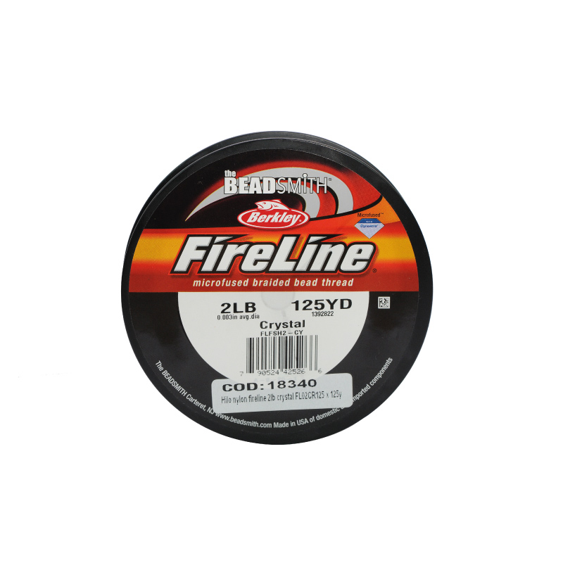 Hilo nylon fireline 2lb crystal FL02CR125 x 125yd