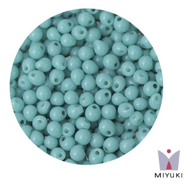 Miyuki drop beads 2.8mm DP0012l op carib teal x 500g