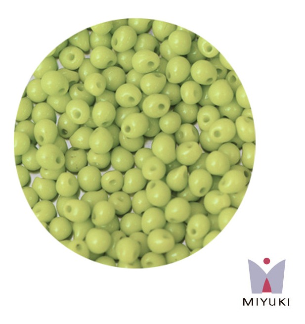 Miyuki drop beads 3.4mm DP0416 opaq chartreuse x 250g