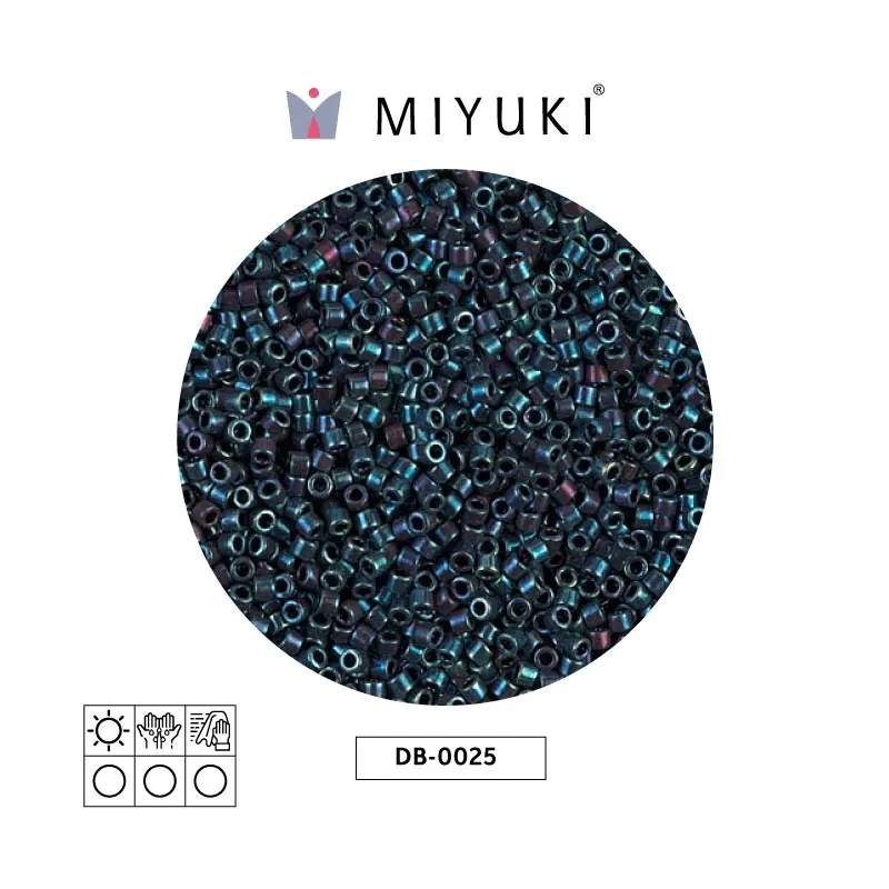 Miyuki delica 11/0 DB0025 metallic op blue x 50g