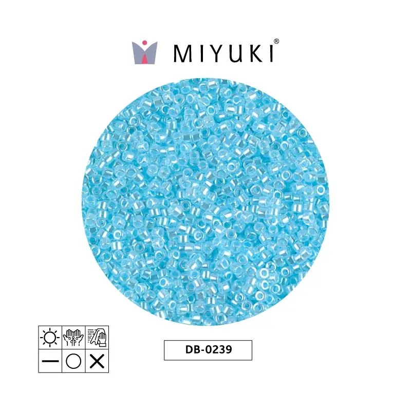 Miyuki delica 11/0 DB0239 light agua ceylon x 50g