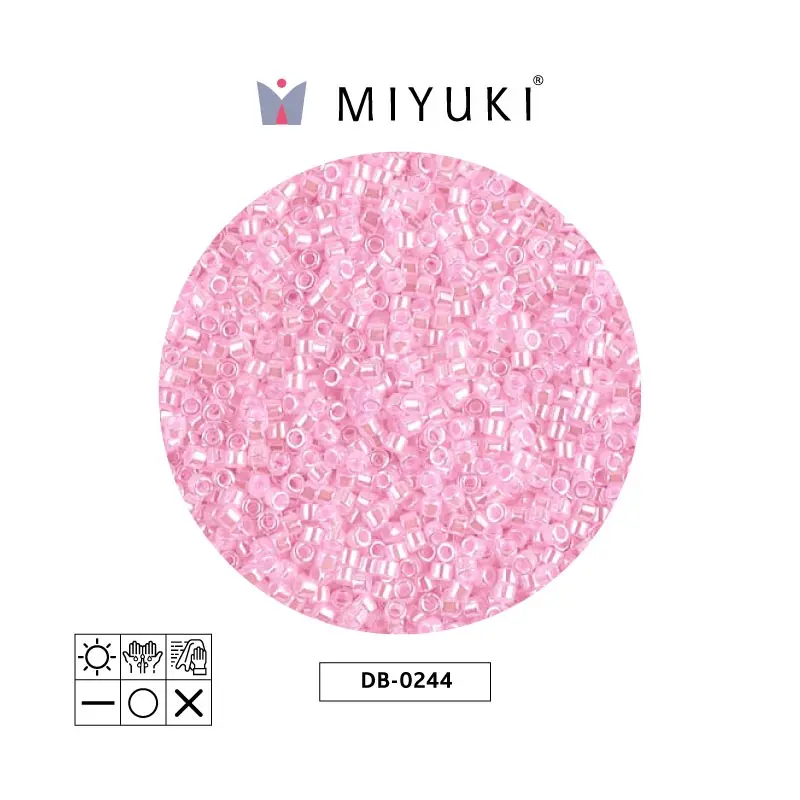 Miyuki delica 11/0 DB0244 lined light pink x 50g