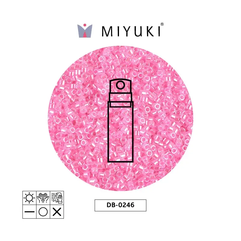 Miyuki delica 11/0 DB0246 dark cotton candy pink celyon x 10g