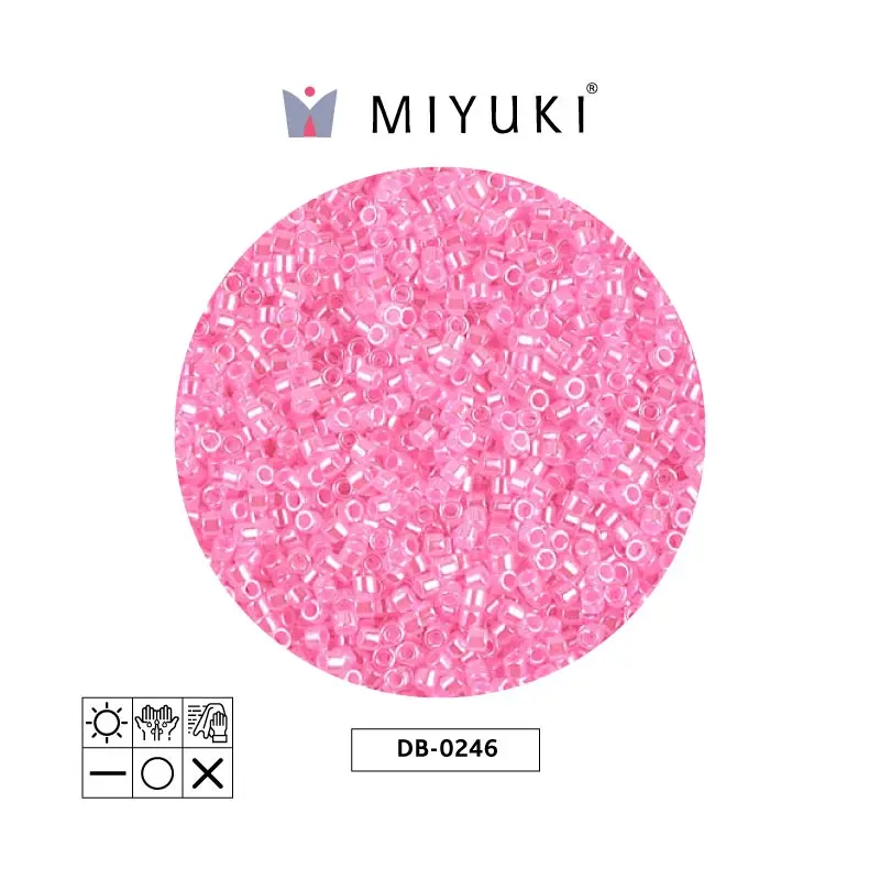 Miyuki delica 11/0 DB0246 dark cotton candy pink celyon x 50g