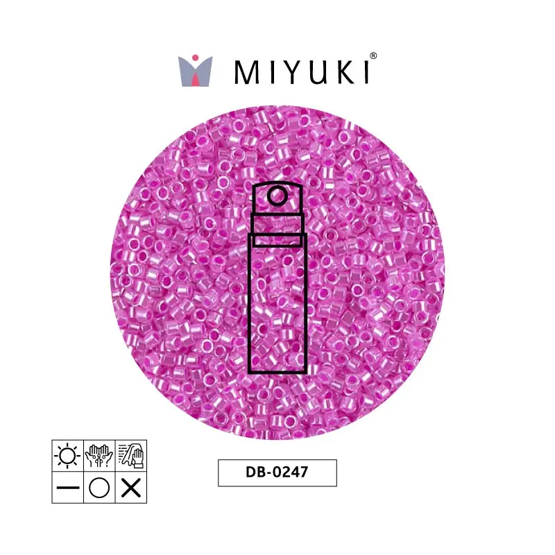 Miyuki delica 11/0 DB0247 lined fucshia x 10g