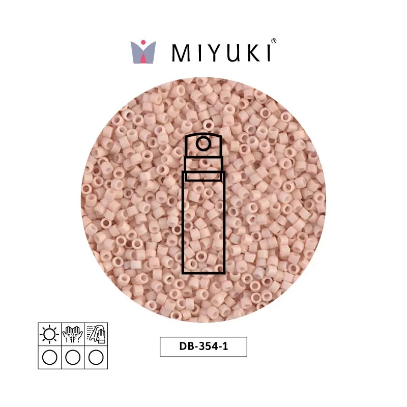 Miyuki delica 11/0 DB0354-1 matte opaque blush x 10g