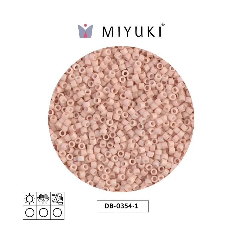 Miyuki delica 11/0 DB0354-1 matte opaque blush x 50g