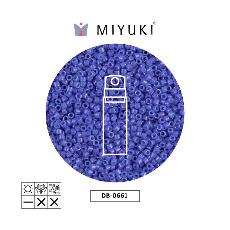 Miyuki delica 11/0 DB0661 opaque bright purple x 10g