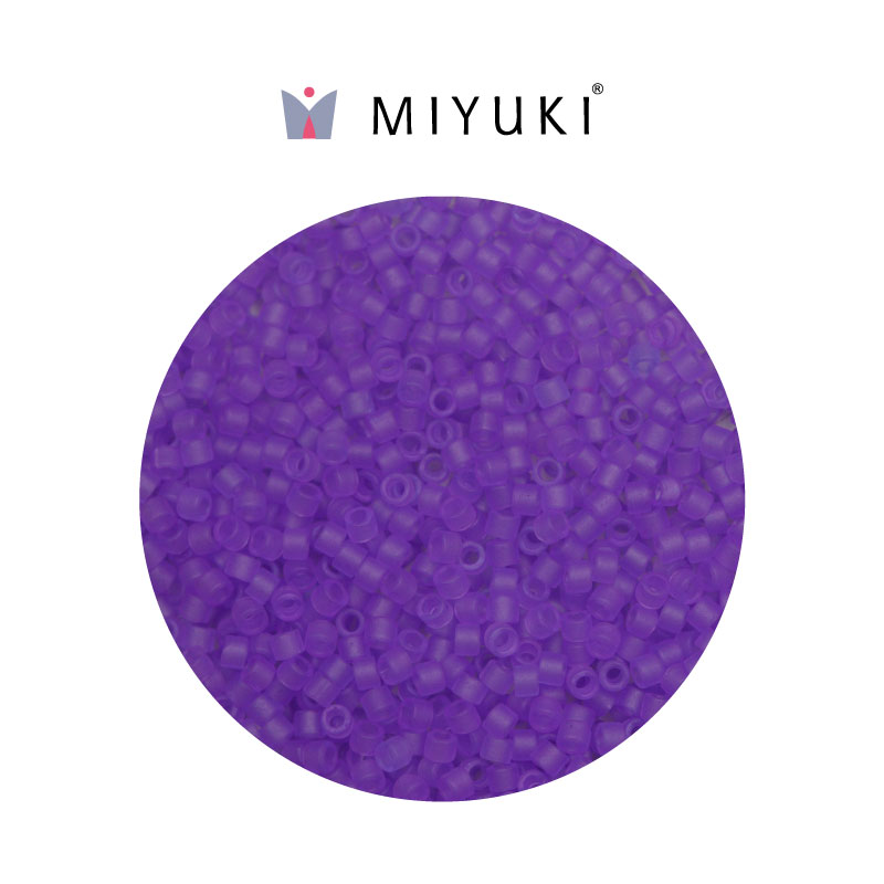 Miyuki delica 11/0 DB0783 frosted transparent purple x 50g