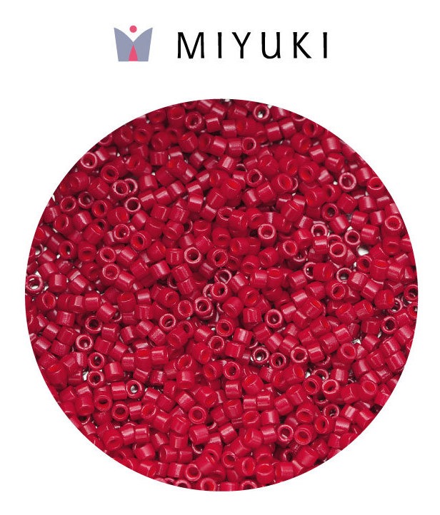 Miyuki delica 11/0 DB0791 opaque red x 50g