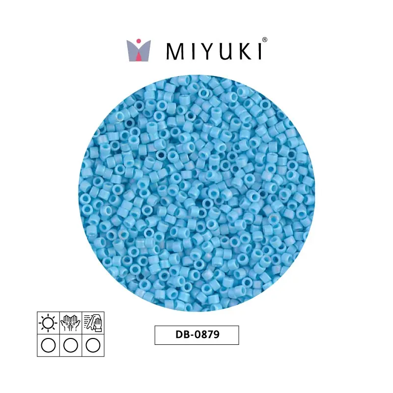 Miyuki delica 11/0 DB0879 sky blue AB op mat x 50g