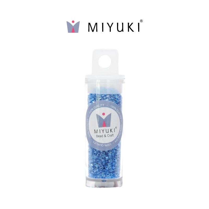 Miyuki delica 11/0 DB0920 sparkling cerulean blue lined crystal x 10g