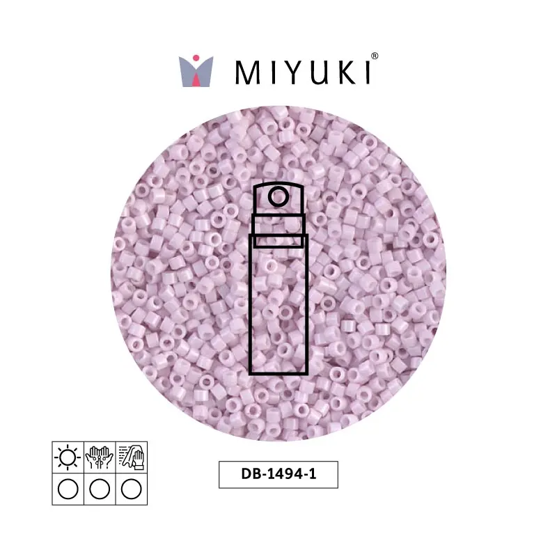 Miyuki delica 11/0 DB1494-1 opaque pale rose x 10g